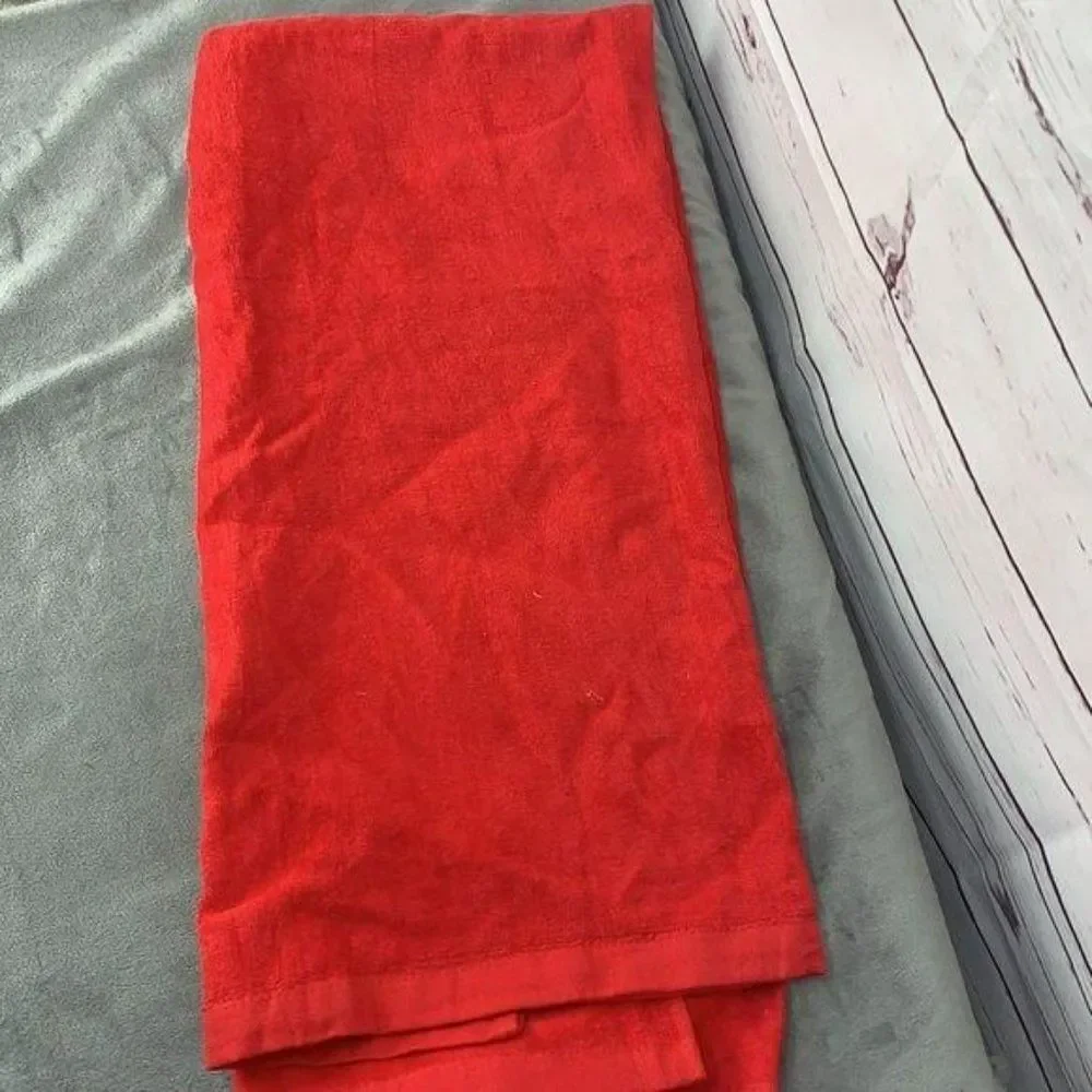 Saturday Knight Ltd Vintage‎ 90'S Y2K Red Snowman Bath Towel 42